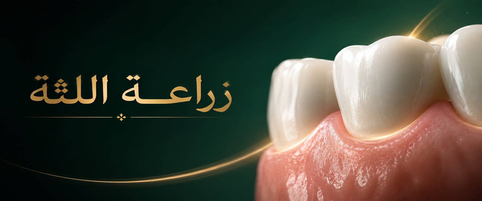 صورة توضيحية لعملية زراعة اللثة كعلاج لانحسار اللثة وتحسين صحة الأسنان.