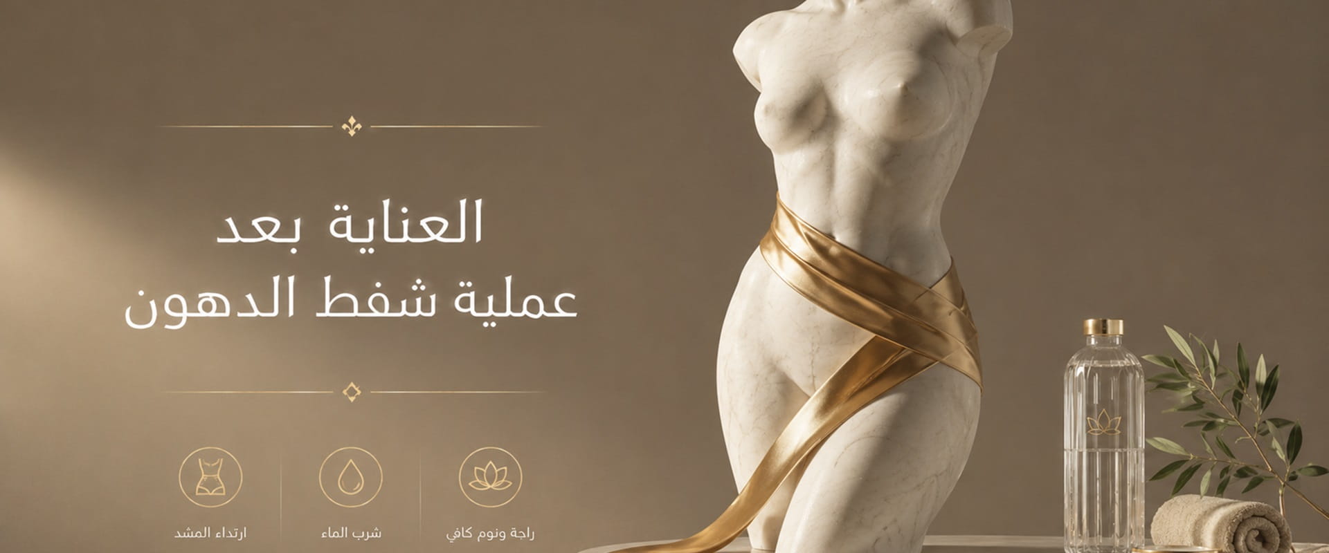 العناية بعد عملية شفط الدهون وتحسين شكل الجسم بعد الجراحة التجميلية ونحت القوام.