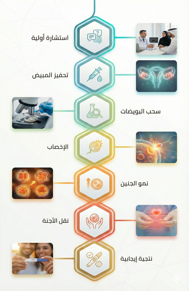 زوجان سعيدان في عيادة خصوبة في إيران يشاهدان نتائج الأشعة مع طبيبة متخصصة.