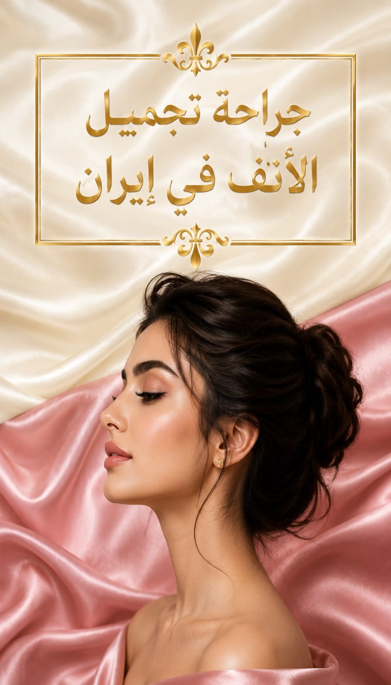 مريضة بعد جراحة تجميل الأنف في إيران ضمن خدمات سريتامد الطبية