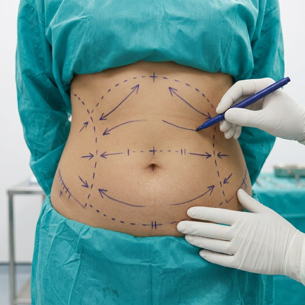 Body contouring and abdominal reshaping surgery.