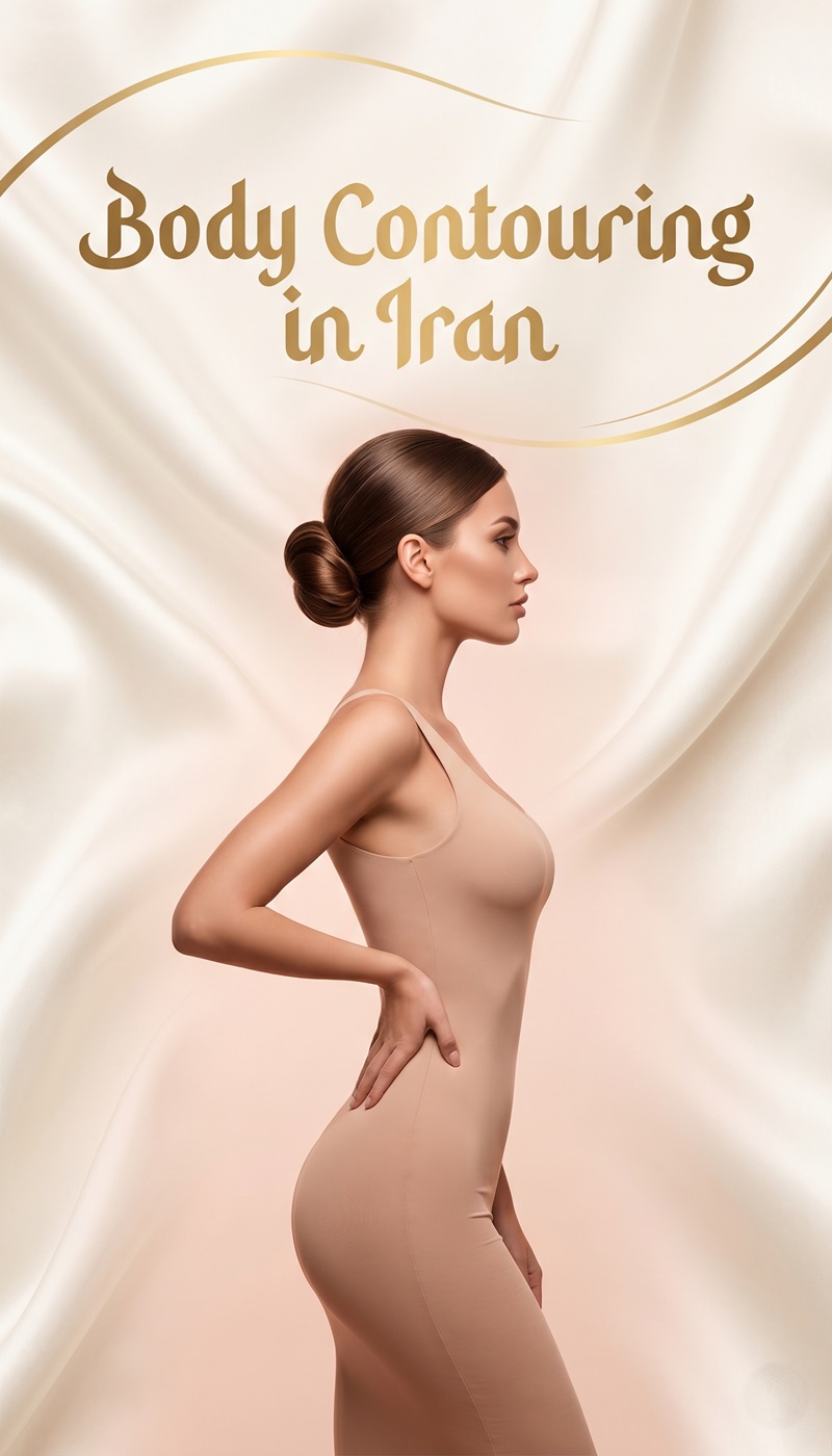 Elegant woman representing body contouring and body sculpting procedures in Iran with a slim feminine silhouette.