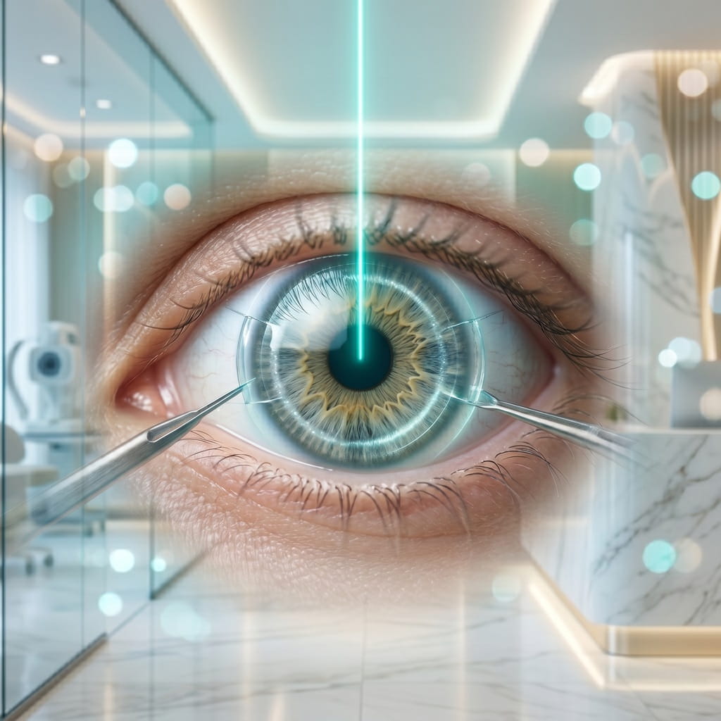 Advanced corneal transplant surgery in Iran using modern laser technology at a Ceritamed partner clinic