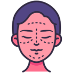 Facial cosmetic surgeries icon